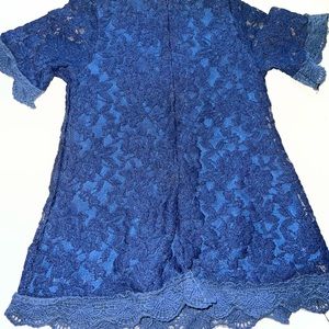 Navy blue Lace Toddler Dress